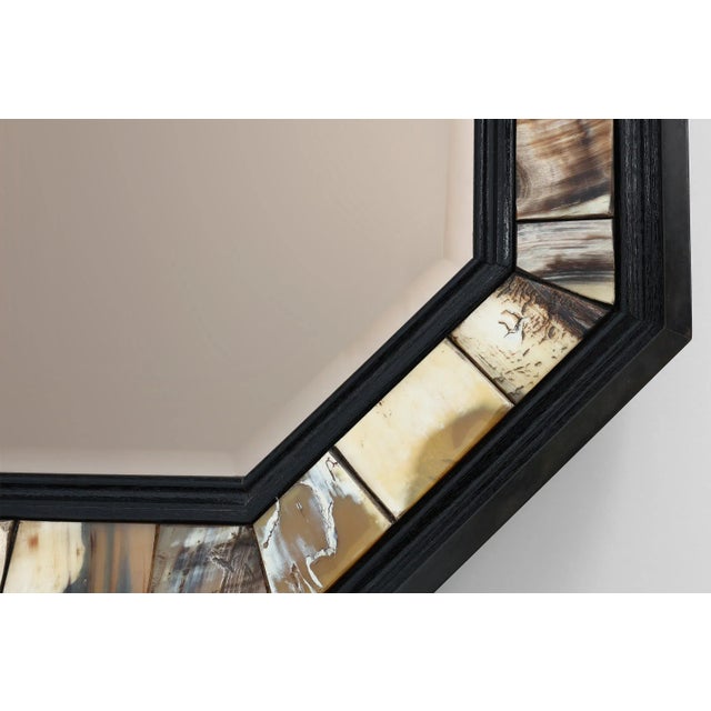 Octagonal Mirror with Horn from Anthony Redmile, United Kingdom, 1980s For Sale - Image 9 of 13