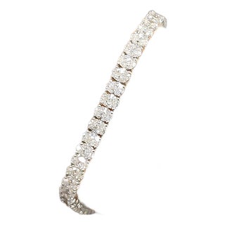 10.30 Ct Oval Cut Tennis Bracelet For Sale