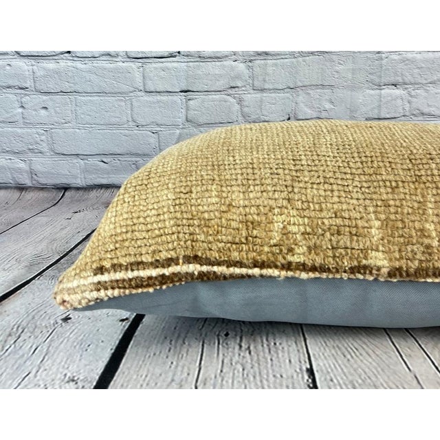 16 x 24 Rug Pillow Sapphire Solace Turkish Pillow Cushion Cover For Sale - Image 4 of 4