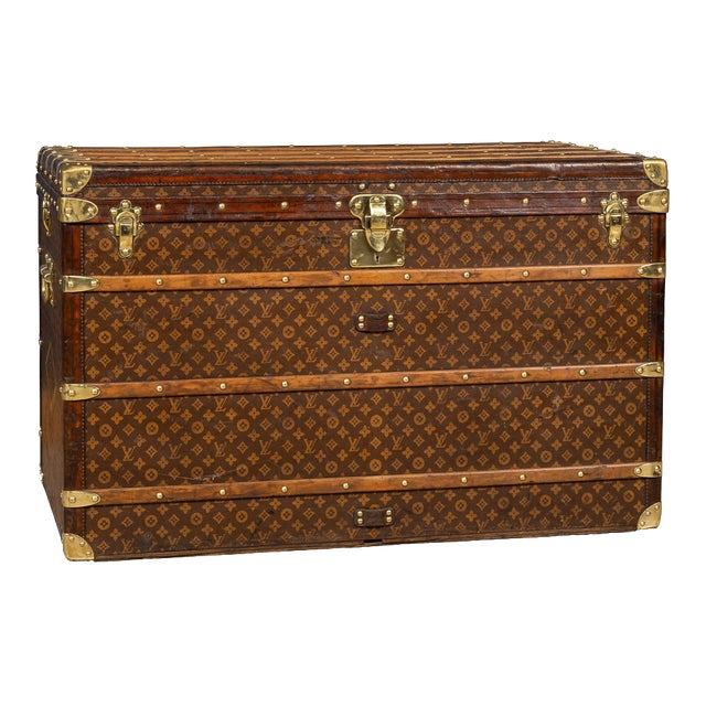 20th Century Malle Haute in Monogram Canvas from Louis Vuitton, France, 1910s For Sale