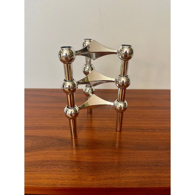 S22 Candlesticks by Hans Nagel with Werner Stoff, Germany, 1970s, Set of 3 For Sale - Image 4 of 6