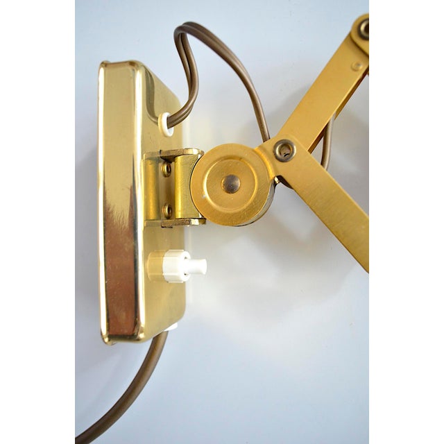 Mid-Century Diabolo Scissor Lamp attributed to Karl Lang for Sis Licht, 1950s For Sale - Image 6 of 9
