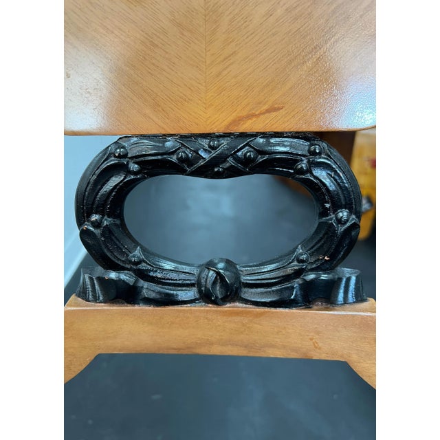 Wood Pair of 1980s Biedermeier Style Accent/Side Chairs For Sale - Image 7 of 13