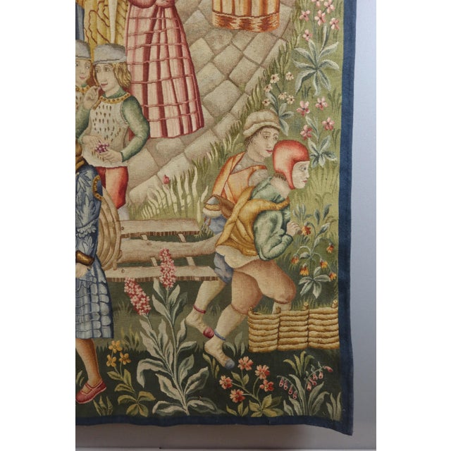 Medieval City Tapestry from Aubusson, 1980s For Sale - Image 3 of 17