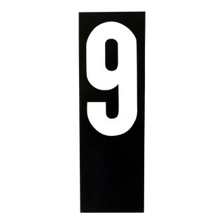 Vintage Gas Station Number, 9 For Sale