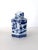 Vintage Blue and White Chinoiserie Porcelain Tea Caddy For Sale - Image 4 of 9