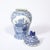 Chinese Hand Painted Blue and White Fudog and Flower Temple Jar For Sale - Image 13 of 18
