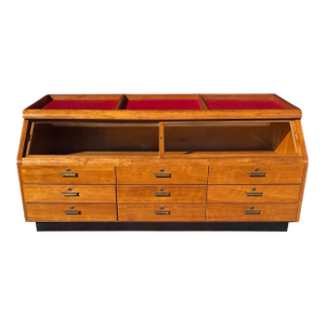 1960s Haberdashery Case With Sliding Glass Doors