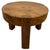 2010s Andrianna Shamaris Natural Teak Wood Round Side Table For Sale - Image 5 of 18