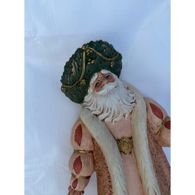 This listing is for a large, ceramic Saint Nicholas in the Holland-style. He features hand painted details with gold...