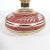 Red Vintage Bohemian Cut Cranberry and Gold Glass Bottle With Stopper For Sale - Image 8 of 10