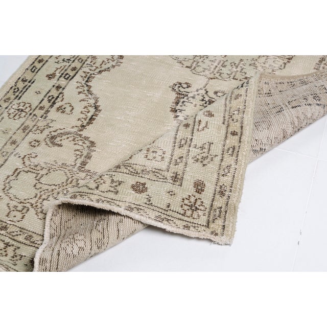 1960s 1960s Neutral Home Decor, Earthy Tones Rug For Sale - Image 5 of 10