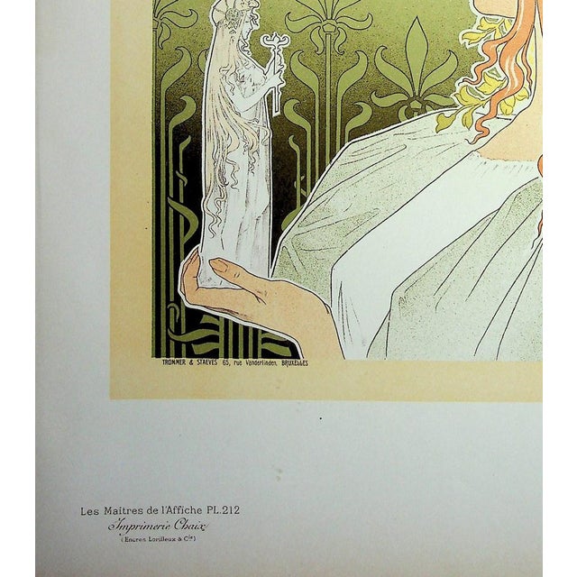 Henri PRIVAT-LIVEMONT, Muse, 1897, Lithograph For Sale - Image 3 of 6