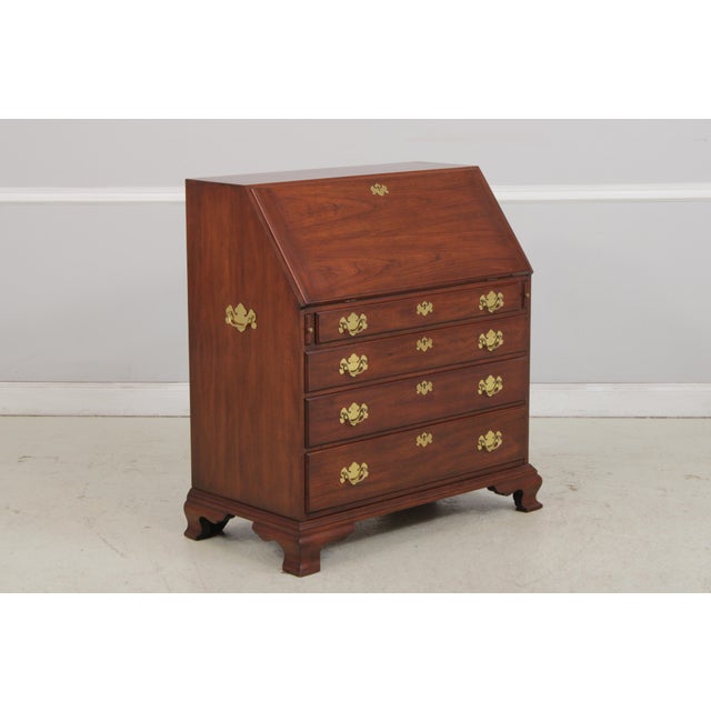 Traditional Henkel Harris Cherry Slant Front Desk For Sale - Image 3 of 18