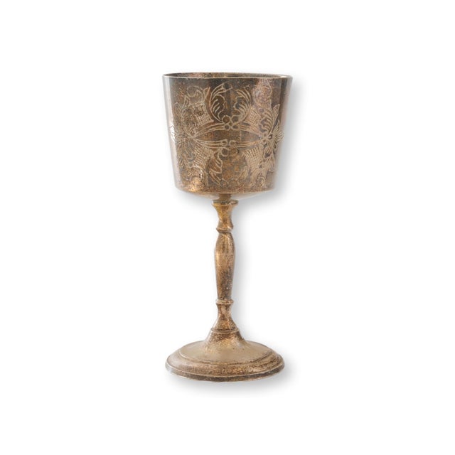 Traditional Antique Masonic Engraved Trophy Cup, Fisherman's Club For Sale - Image 3 of 5