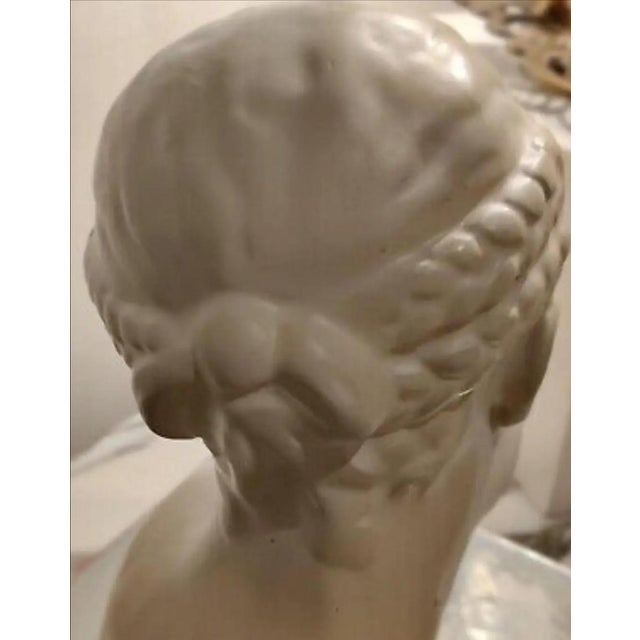 1980s Vintage Austin Production Smiling Girl Bust Sculpture For Sale - Image 5 of 11