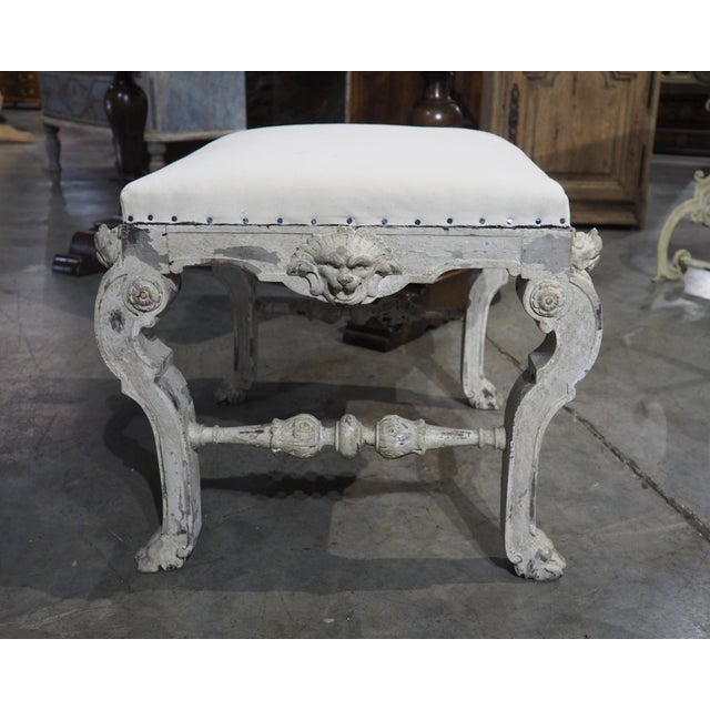 Pair of Antique Painted Italian Tabouret Stools From Turin, 19th Century For Sale - Image 17 of 18