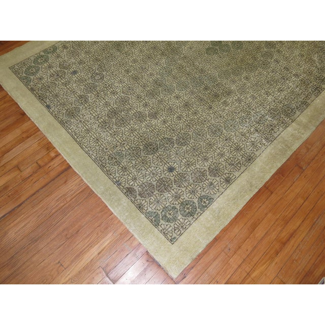 Art Deco Turkish Deco Rug - 6'7" x 10'7" For Sale - Image 3 of 8