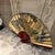 Asian Large Decorative Asian Folding Fan Featuring a Hand-Painted Tiger For Sale - Image 3 of 15