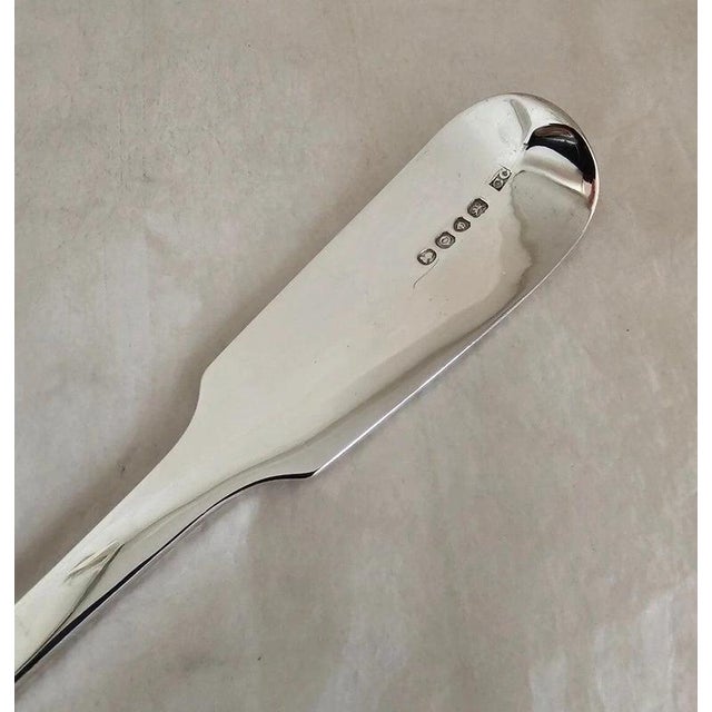 Metal Antique George IV Sterling Silver Griffin Crest Soup Ladle, 1829 For Sale - Image 7 of 18