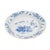 Bristol Delft charger with floral theme cobalt decoration with the underside rim marked with a series of eight alternating...
