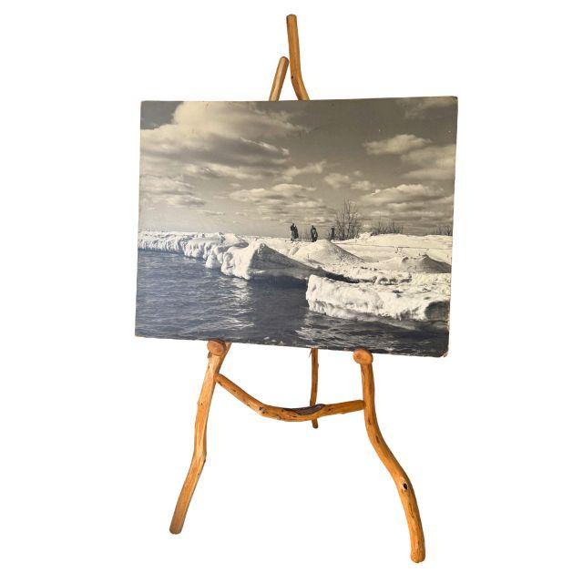 Late 20th Century Rustic Knotty Pine, Adjustable, Folding Easel - Artist-Made For Sale - Image 17 of 17