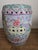 This vintage Chinese porcelain garden stool features a traditional drum-form silhouette with hand-painted floral and...