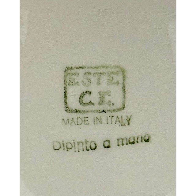 Vintage Italian Painted Ceramic Red Chili Pepper Sculptural Bowl by Este Ceramiche C. E. Lidded Serving Tureen, 11.5" For Sale - Image 12 of 12