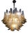 Chandelier with Opal Tulip Murano Glass, 1972 For Sale