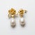 Lotus Freshwater Pearl Drop Earrings. Natural Freshwater Pearl Lotus Flower Drop Earrings. Inspired by the graceful bloom...