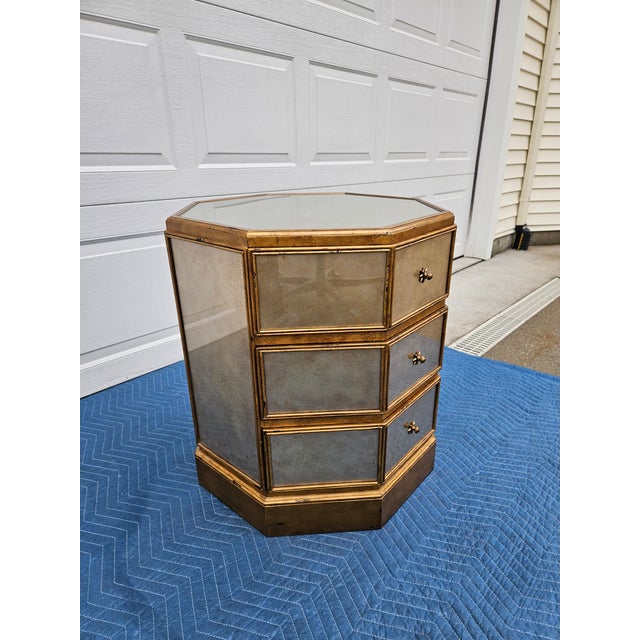 Theodore Alexander Theodore Alexander Eglomise Venetian Side Table For Sale - Image 4 of 16