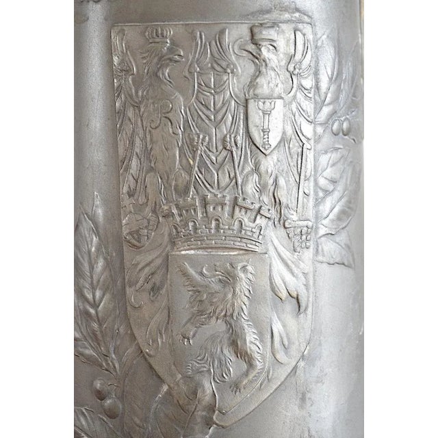 Pewter Ceremonial Jug with Berlin Coat of Arms from Kayser, 1900s For Sale - Image 6 of 14