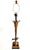 Metal French Hollywood Regency Gilt Palm Table Lamp For Sale - Image 7 of 10