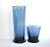 Pair of Mid-Century Cobalt Blue Blown Glass Vases For Sale - Image 4 of 9