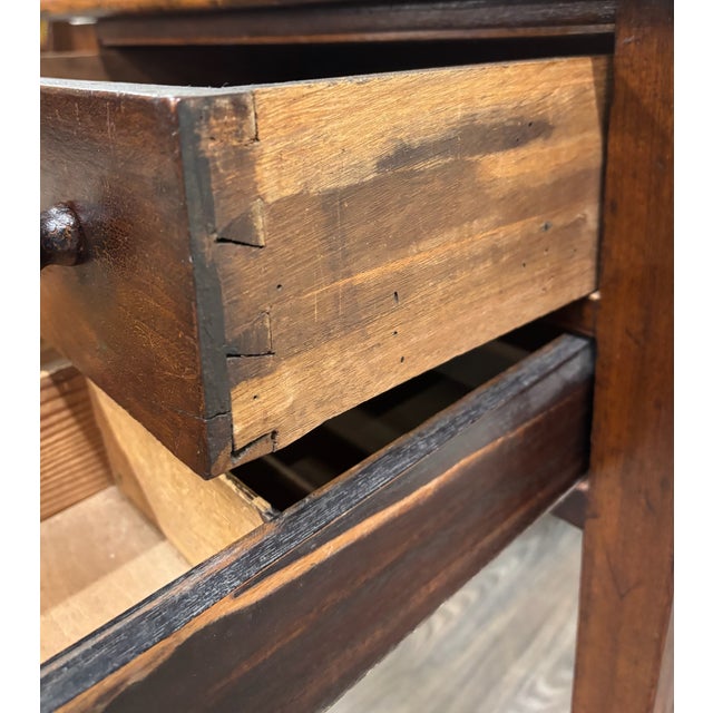 Antique Primitive Work Table Sewing Stand Desk For Sale - Image 16 of 16