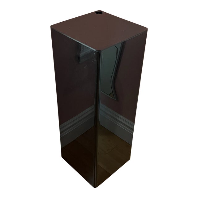 1970 Acrylic Black Pedestal For Sale