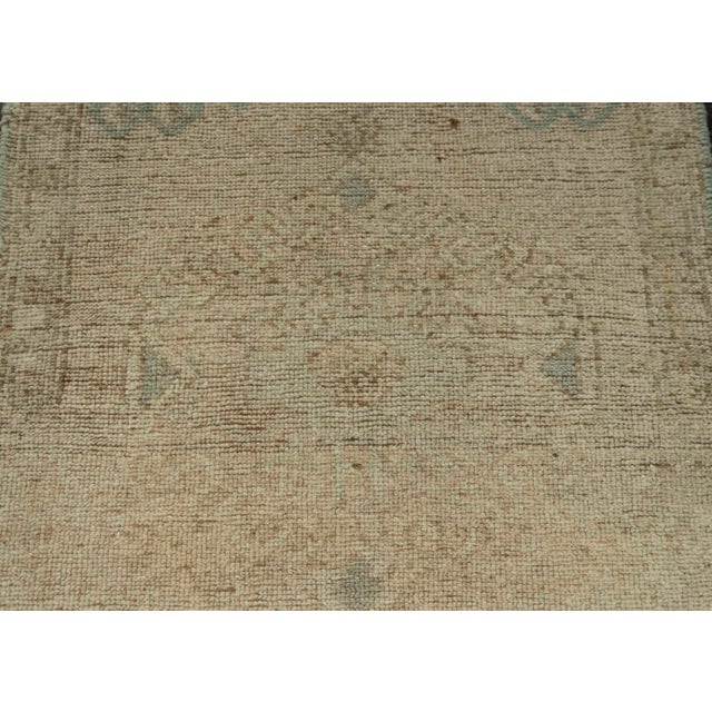Turkish Mini Rug Oriental Hand Knotted Vintage Rug 1'7" x 3'5" #21279 For Sale - Image 4 of 8