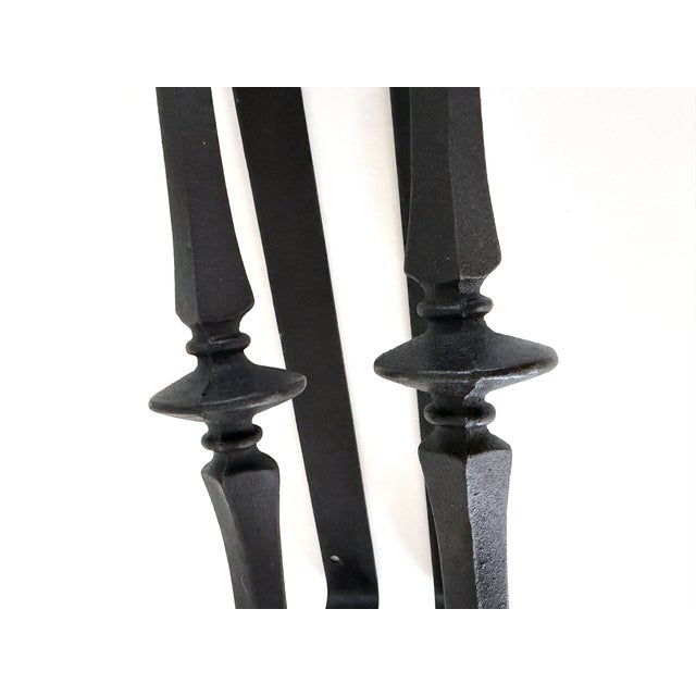 Large Antique Cast Iron Scroll Shelf Brackets For Sale - Image 9 of 13