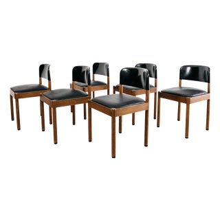 Vintage Italian Dining Chairs by Piarotto, 1960s, Set of 6 For Sale