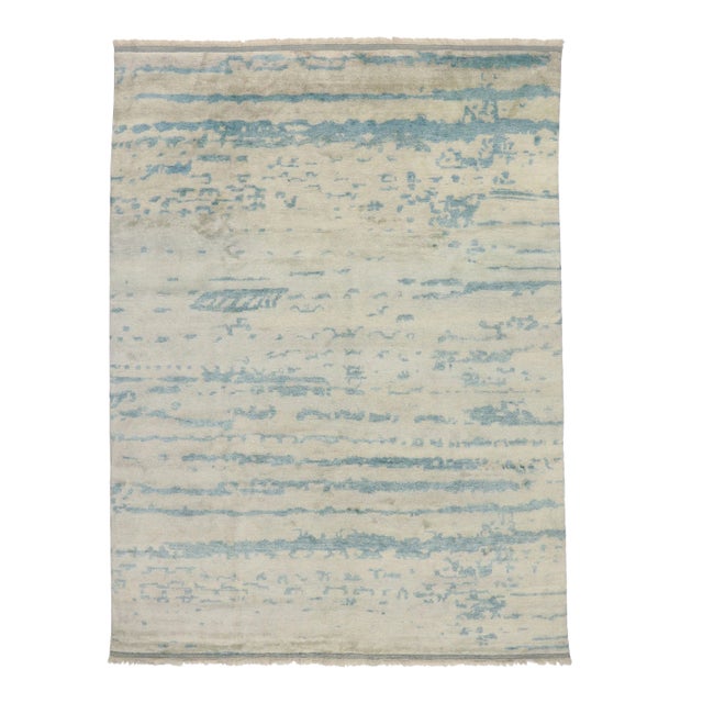 Vintage Modern Moroccan Rug - 09'02 X 12'06 For Sale