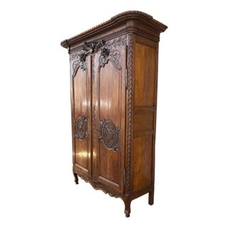 Antique French Louis XV Armoire For Sale