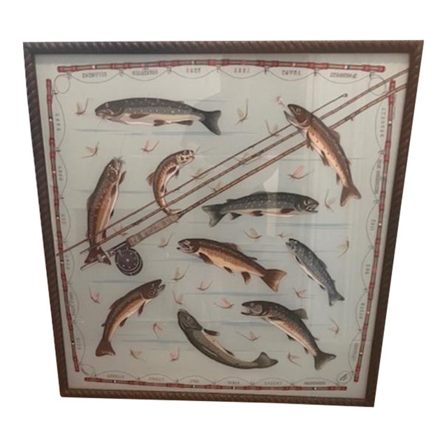 Hermes Les Truites Silk Scarf For Sale