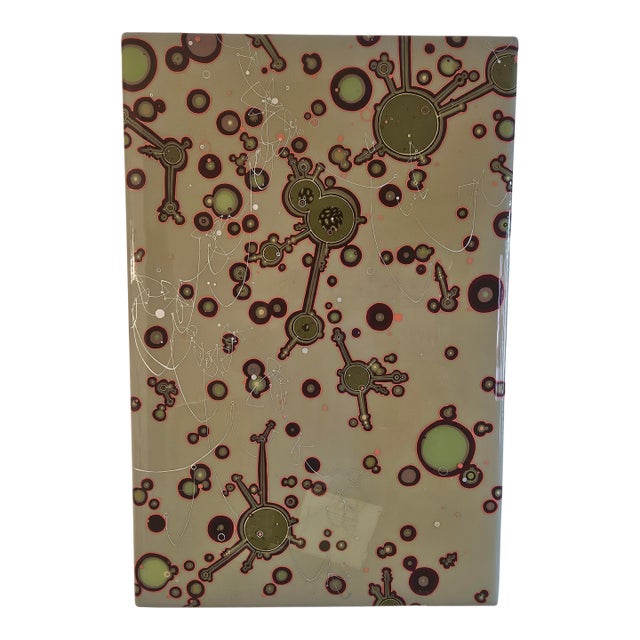 Kim Squaglia "Gemmule" Original Mixed Media Resin Panel - 36" X 24" For Sale