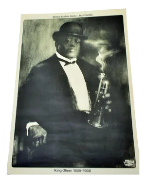 King Oliver Jazz Poster from Swierzy, 1900s