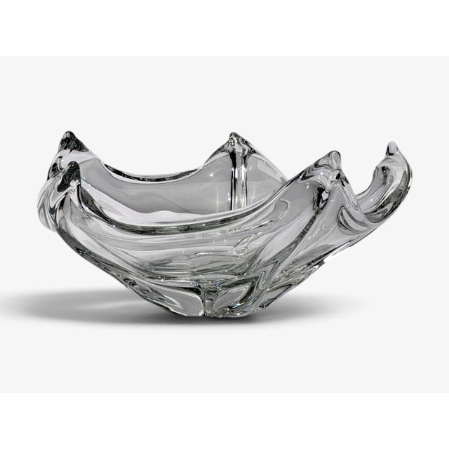 Mid-Century Modern Daum France, French Mid-Century Modern, Sculptural Crystal Bowl, France, 1960s For Sale - Image 3 of 10