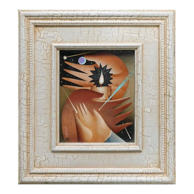 Anton Arkhipov "Nocturnal Lights" Original Oil on Canvas Original Artist Framed For Sale