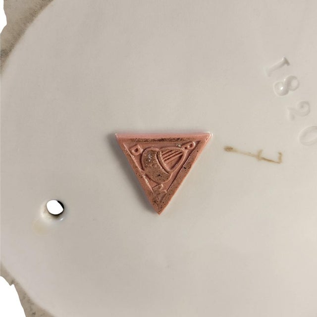 Beige Porcelain Figures of a Fisherman and Fisherwoman from Royal Dux Bohemia, 1918, Set of 2 For Sale - Image 8 of 12