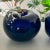 Murano Vintage Blue and Amber Glass Apple Shaped Bookends, a Pair For Sale - Image 4 of 9
