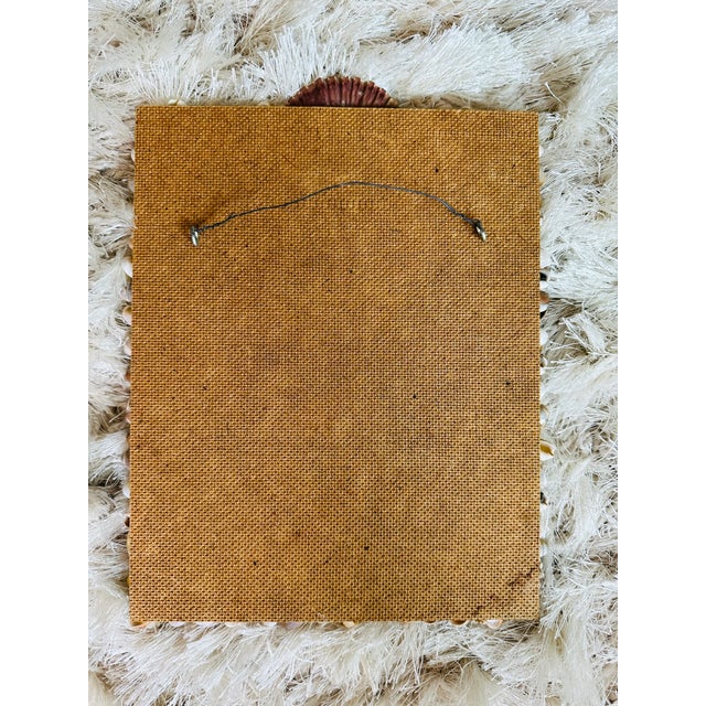 Vintage French Mid Century Seashell Wall Mirror For Sale - Image 11 of 12