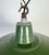 Mid-Century Modern Industrial Green Enamel Factory Pendant Lamp, 1960s For Sale - Image 3 of 17